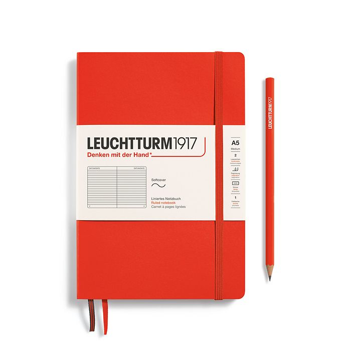 CAIET A5 DICTANDO COPERTA FLEXIBILA PORTOCALIU INCHIS LOBSTER LEUCHTTURM CAIET A5 DICTANDO COPERTA FLEXIBILA PORTOCALIU INCHIS LOBSTER LEUCHTTURM